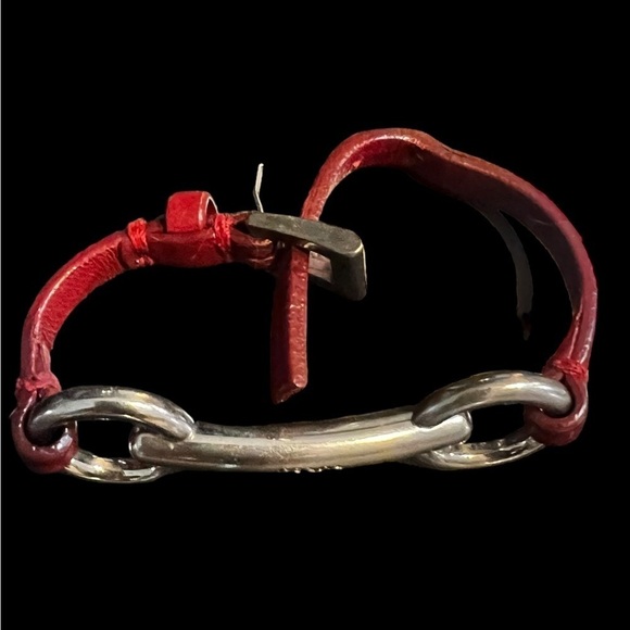 Red Prada Horsebit Bracelet - Picture 3 of 5